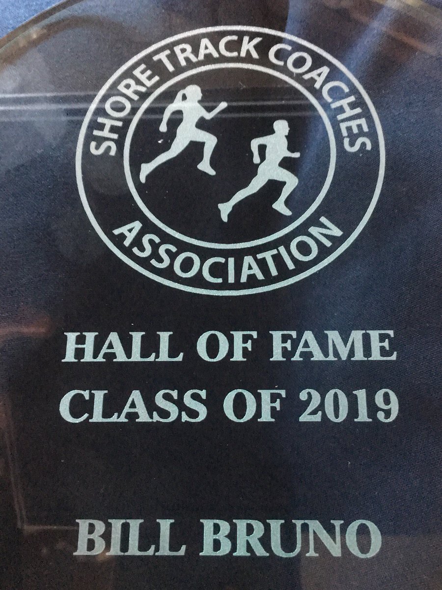 JeannetteBruno's tweet photo. For all his contributions to Shore Conference Track & Field, my hubby is inducted into the #SCTCA Hall of Fame! #soproud of @billbruno2 (again :) https://t.co/4L61txMiIo