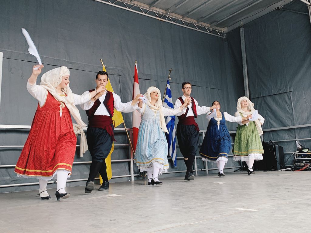 We are dancing all day long! Greek Day runs until 9pm - it’s not too late to get here!