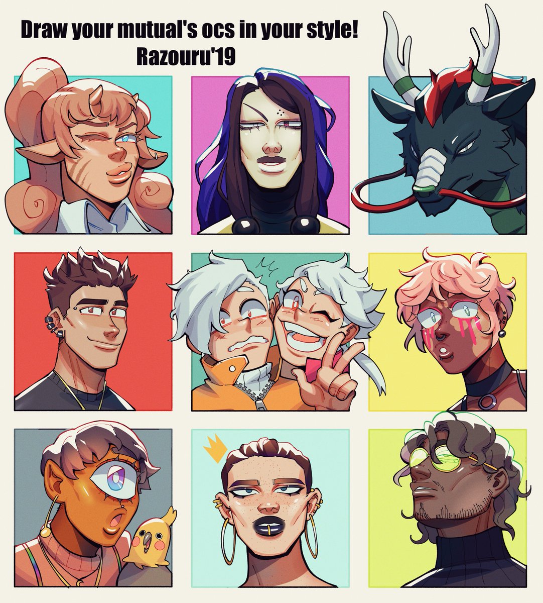 Razouru That Draw Your Friend S Ocs In Your Style Meme With Mutuals On My Instagram I Ll Them On My Instagram I M Too Tired To Do That Rn It S