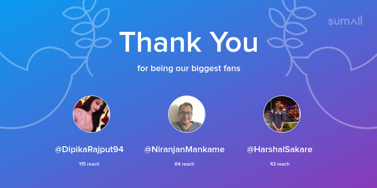 HackAStorm's tweet photo. Our biggest fans this week: DipikaRajput94, NiranjanMankame, HarshalSakare. Thank you! via https://t.co/BLuoHP16OR https://t.co/SdGKJJsD9x