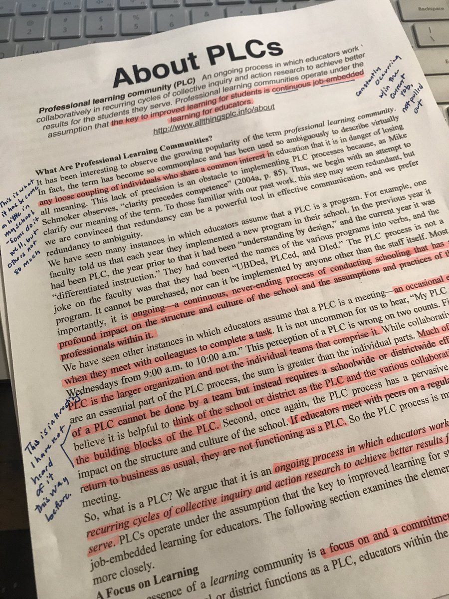 allysonwalroth's tweet image. There are often misconceptions about PLCs, but to truly implement them, they should be ongoing, collaborative, data-driven inquiry cycles focused on achieving better results for students. #MASSPalignment