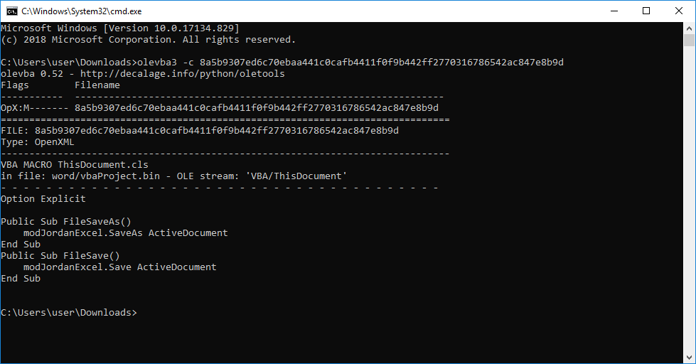 DissectMalware's tweet photo. Interesting docx + vba
#olevba3 shows nothing special
#pcodedmp -d shows error
Module streams:
Error: file not found.
#hexeditor reveals the cmd
hxxps://aesculapius.000webhostapp.com/svchst.ex
#vbastomping with evasion?
https://t.co/x4FTPc4DA8
VT 2/60
@InQuest @VessOnSecurity https://t.co/5UJIEsYlBN