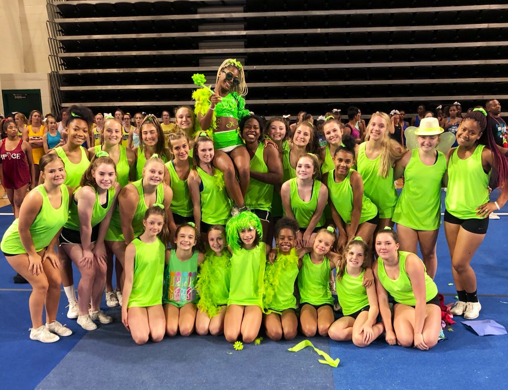 We are the Stingray Stunt Camp Fashion Show CHAMPS!!!! 💚#ItsLimeTime #FashionistaRAYS