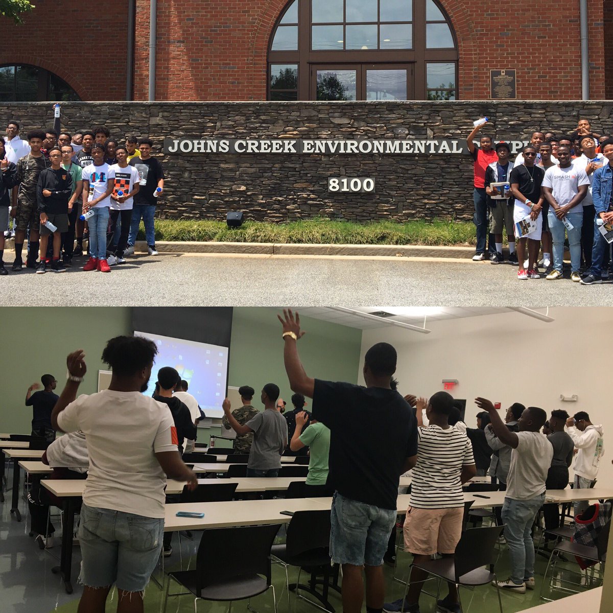 patrickjllc's tweet image. Enjoyed lecturing #morehousecollege Smash Academy on #TheWaterTreatmentCycle Awesome group!