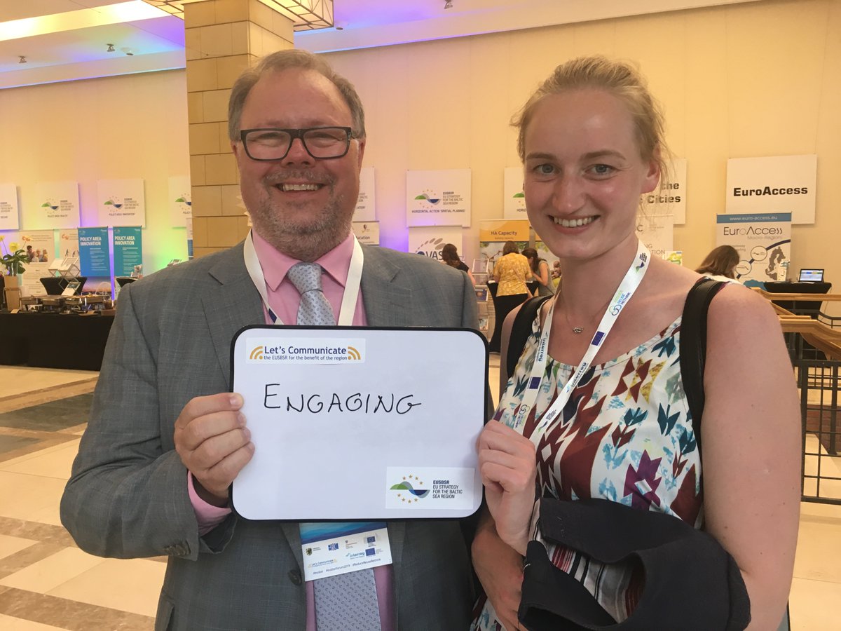 ✨10 Years of #EUSBSR Cooperation - Let's highlight the people behind the results!✨

ENGAGING

"EUSBSR is an experimental way to engage citizens to cooperate for the region", say HA Capacity/PA Education Coordinator Anders and PA Energy Coordinator Madara.

#EUSBSR10Years