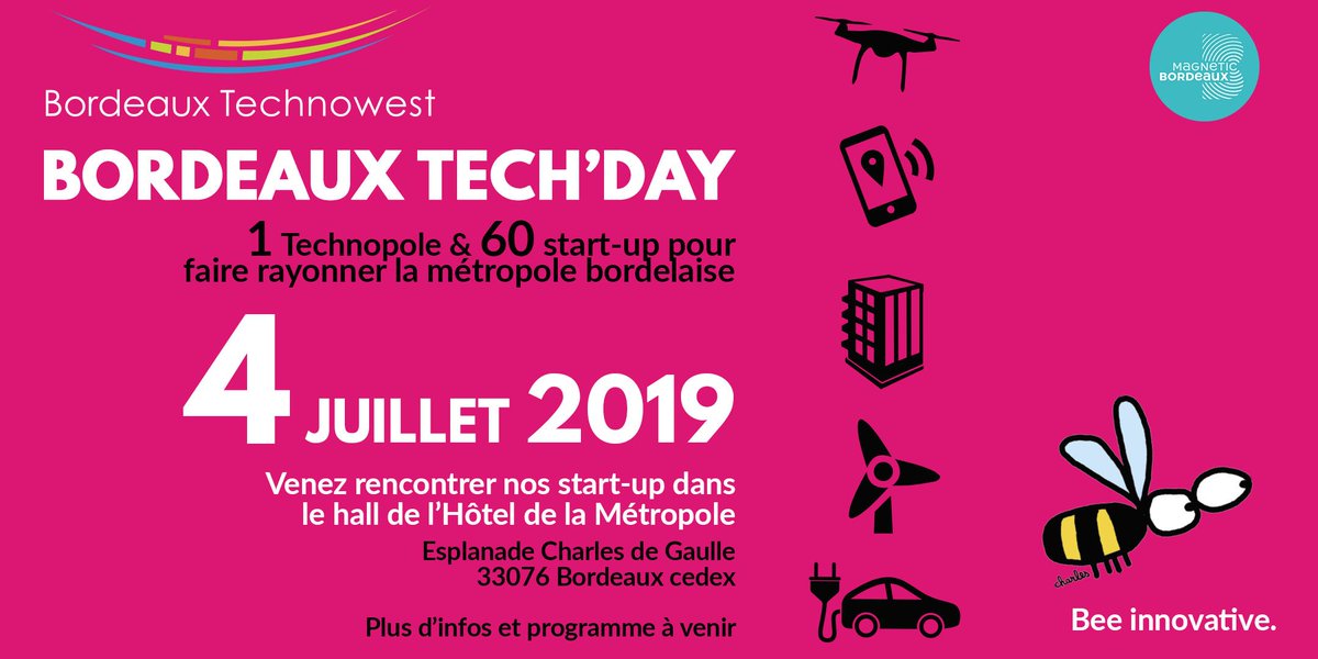 DlAdditive's tweet image. 🚩Jeudi 04 Juillet, rendez-vous à l&apos;Hôtel de la Métropole pour le Bordeaux Tech&apos;Day avec @Bdx_Technowest ! 
N&apos;oublie pas de réserver vos places 👇
eventbrite.fr/e/billets-bord…