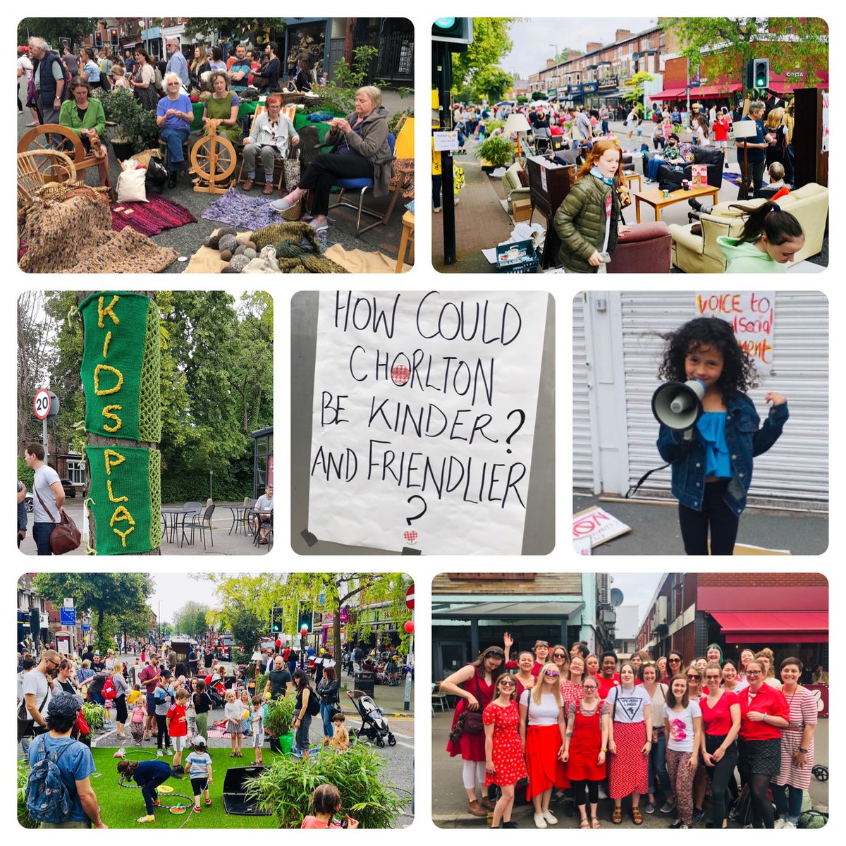 Feeling v lucky to be a #Chorlton councillor &amp; v chuffed that our Chorlton #GreatGetTogether was such a wonderful people-filled, joyous occasion. People talking &amp; playing everywhere you look. And space to breathe. Thank you to all who supported in person or in spirit ❤️❤️