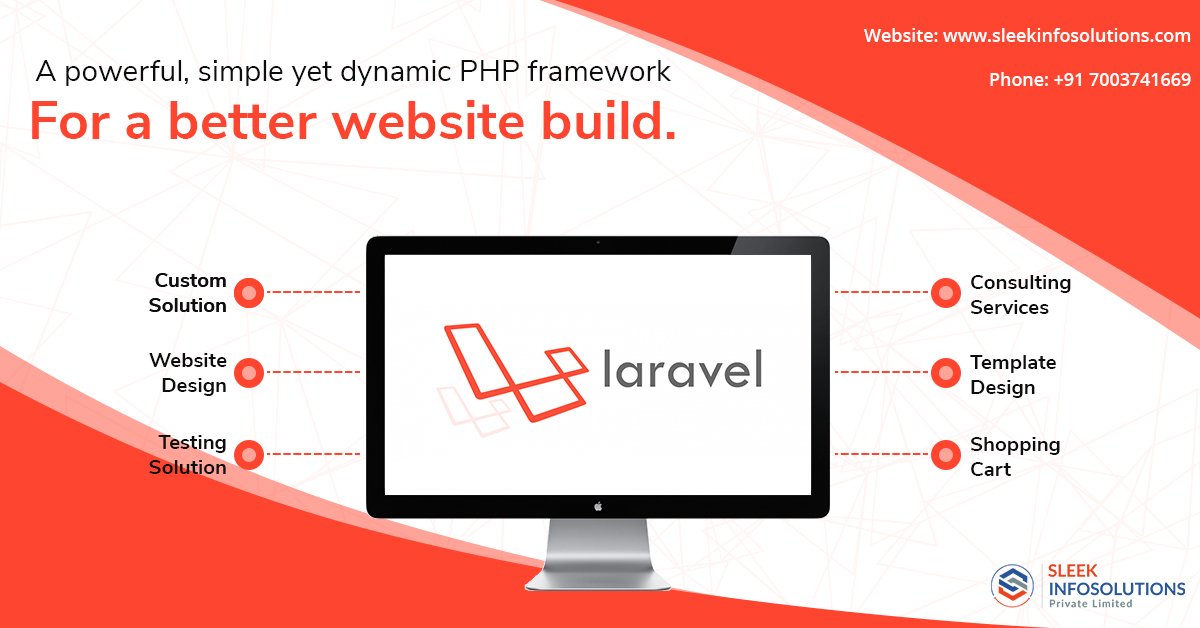 Sleek_Infosol's tweet image. Looking for #Laravel development services?
Get powerful, simple yet dynamic #PHP_framework with migrations & upgrades, & #syntax at a low-cost benefit.
#Contact us to hire our #skilled_team & get your #projects done within #time_frame.
For more info: bit.ly/2x2LFK1
