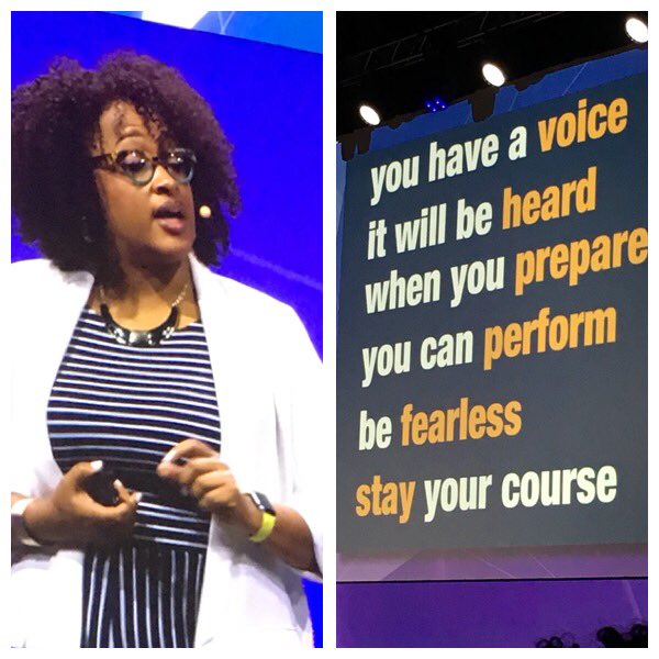 leah_aiwohi's tweet photo. “Create a world no one has seen before.” Awesome keynote speakers at #ISTE19 #HSTEatISTE #HSTE #STEMworksHi https://t.co/ZRewZlSlEA