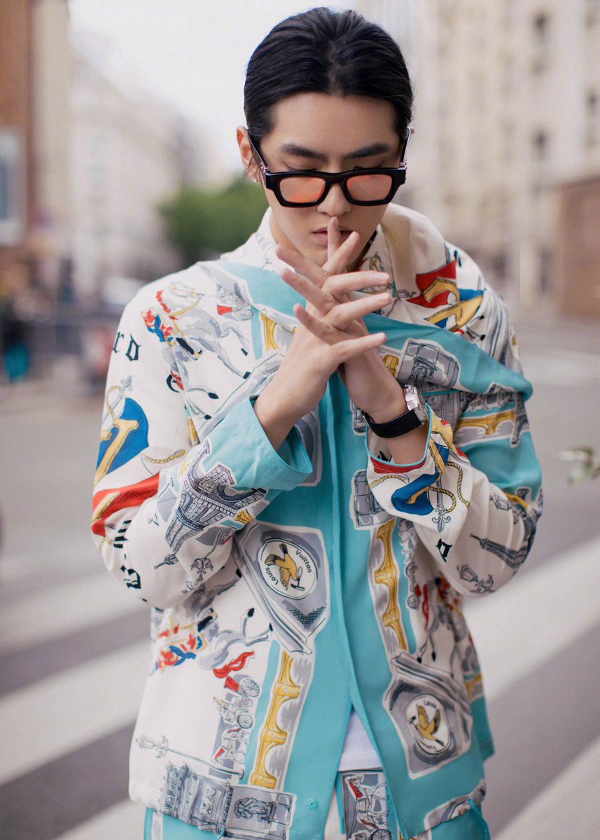 Louis Vuitton Brand Ambassador Kris Wu had a photoshoot for LV menswear F/W 2019 in Paris.