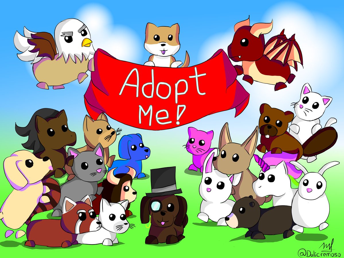 Kikolor On Twitter All Pets Of Adopt Me My Username Dalicremoso182329 Adoptmeart Newfissy - twitter roblox adopt me