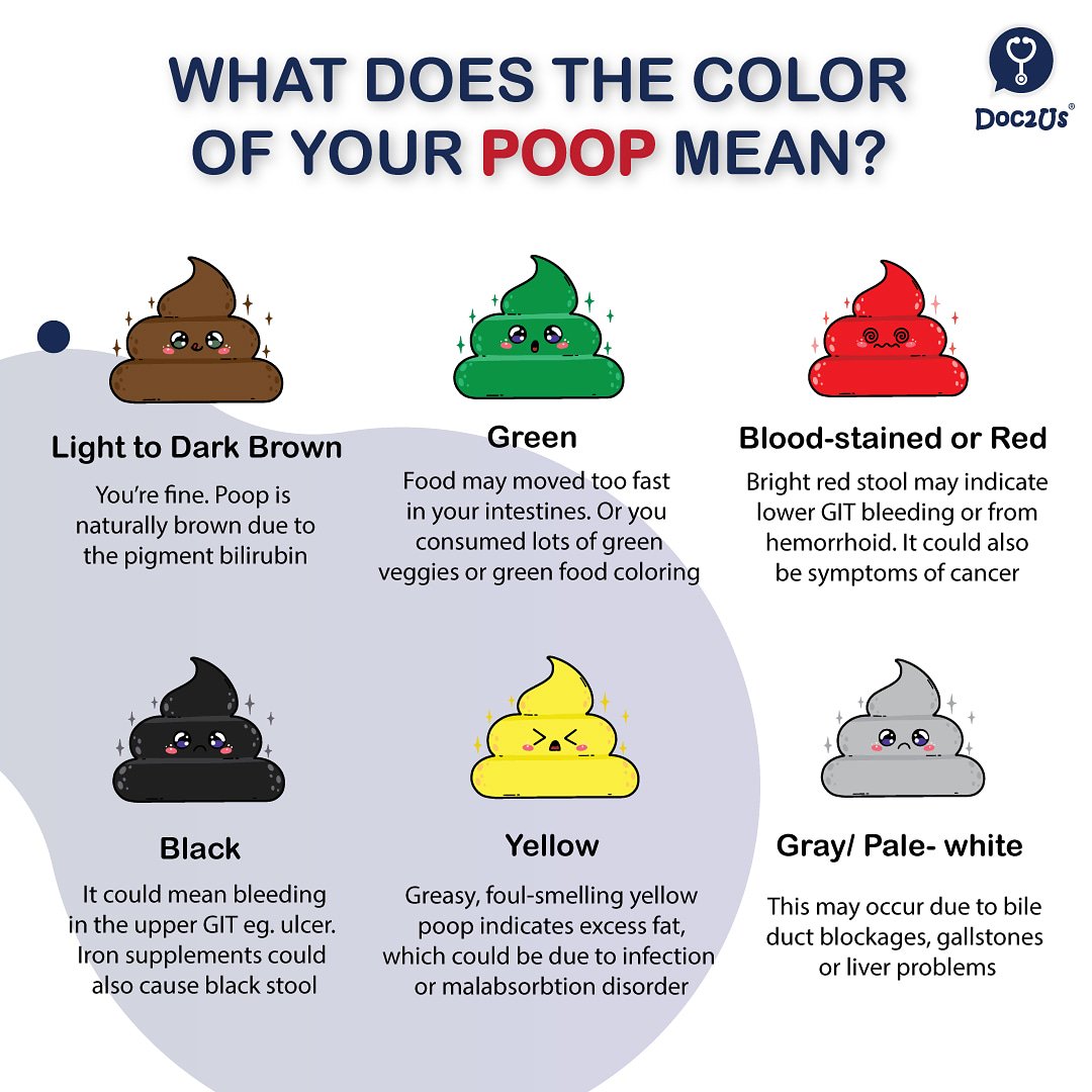 DOC2US på Twitter: "Your poop💩💩 says a lot about your gastrointestinal health. #poop #stool #digestive #health #color #consistency #doc2us https://t.co/DBtWOlrejR" / Twitter