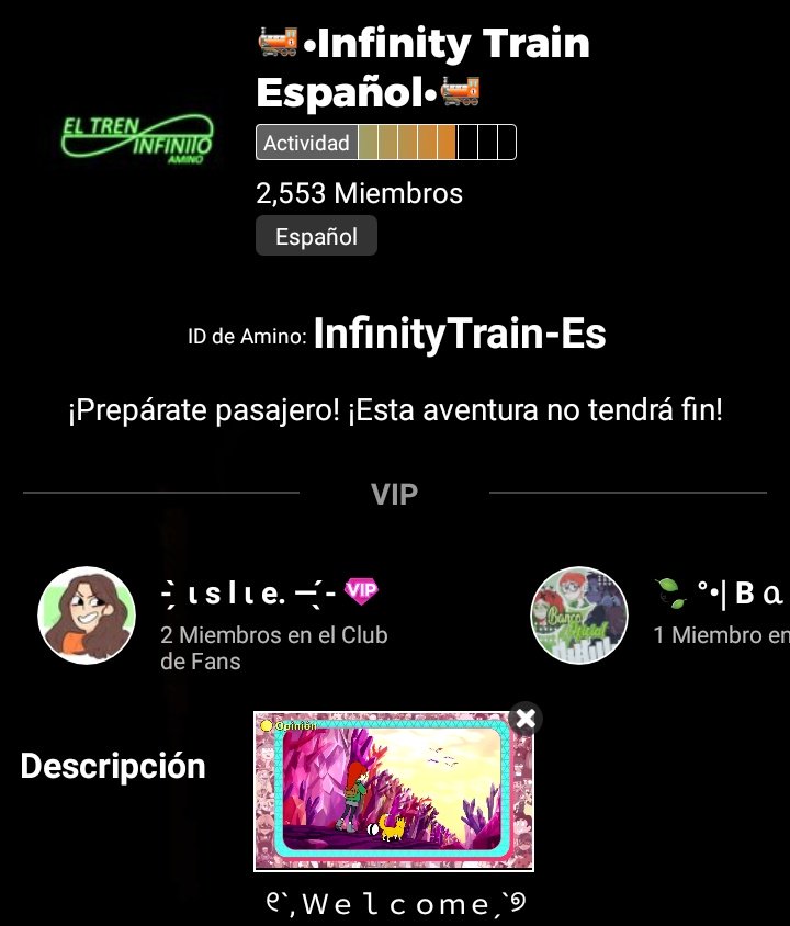 teamfrelies's tweet photo. ¿Qué tal pasar una noche viendo vídeos de @Alfrely227? ¡Todo eso y más en nuestra comunidad de Infinity Train! ¡Ven y comparte tus teorías y pensamientos sobre el nuevo tráiler!

https://t.co/Ay2JObzfOP

¡No dudes en unirte y compartir con los demás! https://t.co/QZ1avxFhhZ