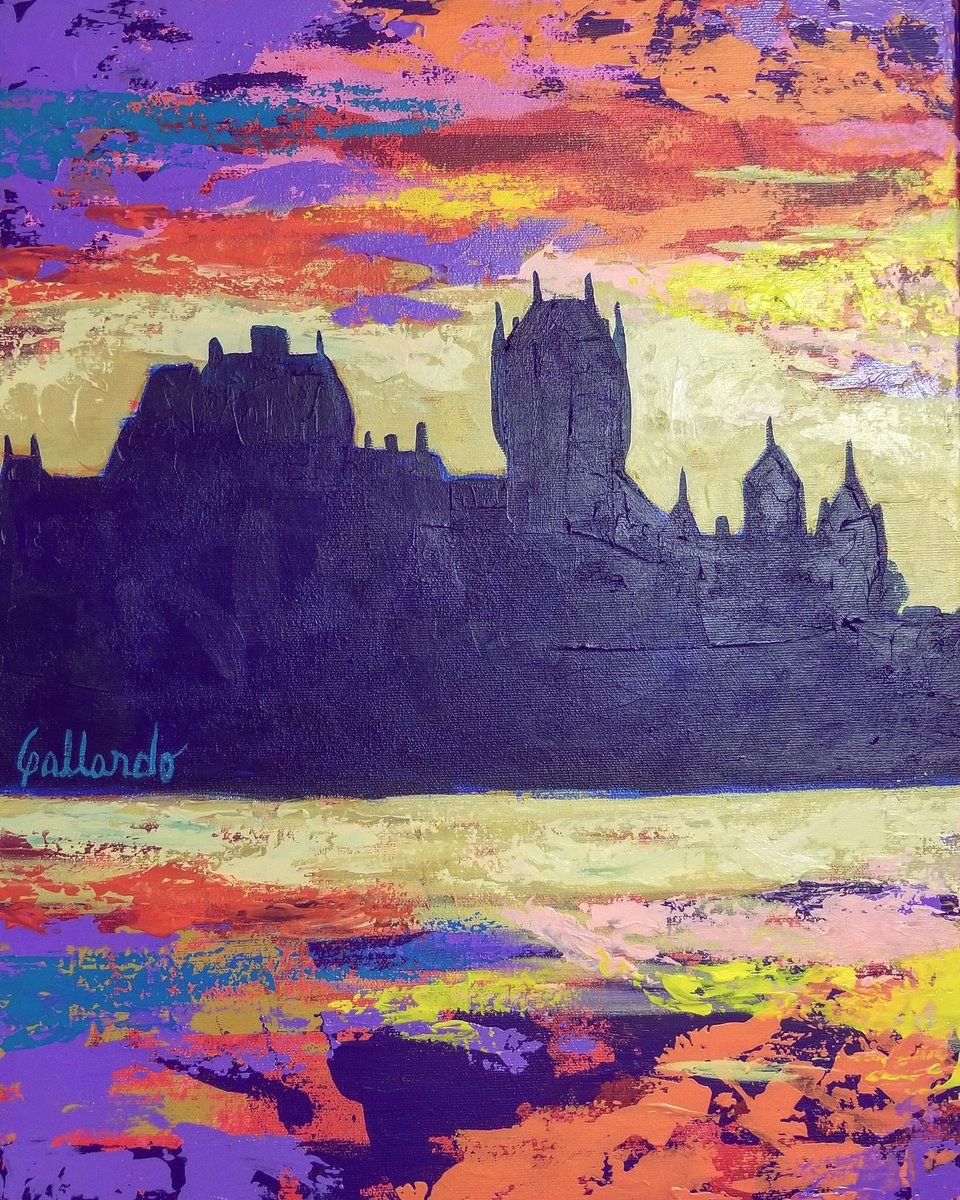 🇬🇧 Sunset in Quebec city, acrilyc on canvas, 14"x17.5"

#acrylic, #acrylicpainting, #quebecart, #artoftheday,
, #artstudio, #fantasyart, #quebec, #nyart, #montrealart, #contemporaryart, #surrealism, #artcollector, #canadianart, #canadianartist, #largepainting, #quebeccity