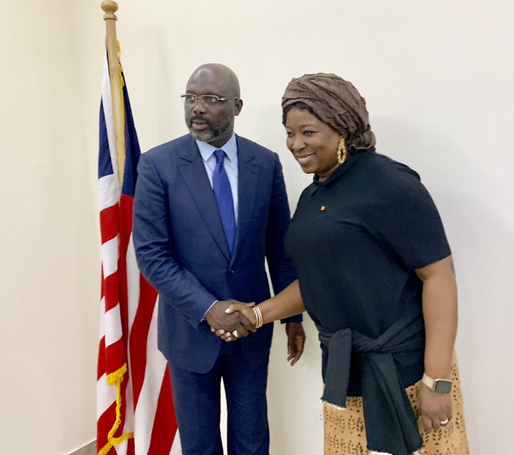 dienekeita's tweet image. I had the privilege and immense honor to carry on behalf of my President HEM @AlphaCondePRG a message of brotherhood and friendship to HEM @GeorgeWeahOff in the beautiful city of #Monrovia the main message was #LeaveNoOneBehind and strengthen #AfricanIntegration