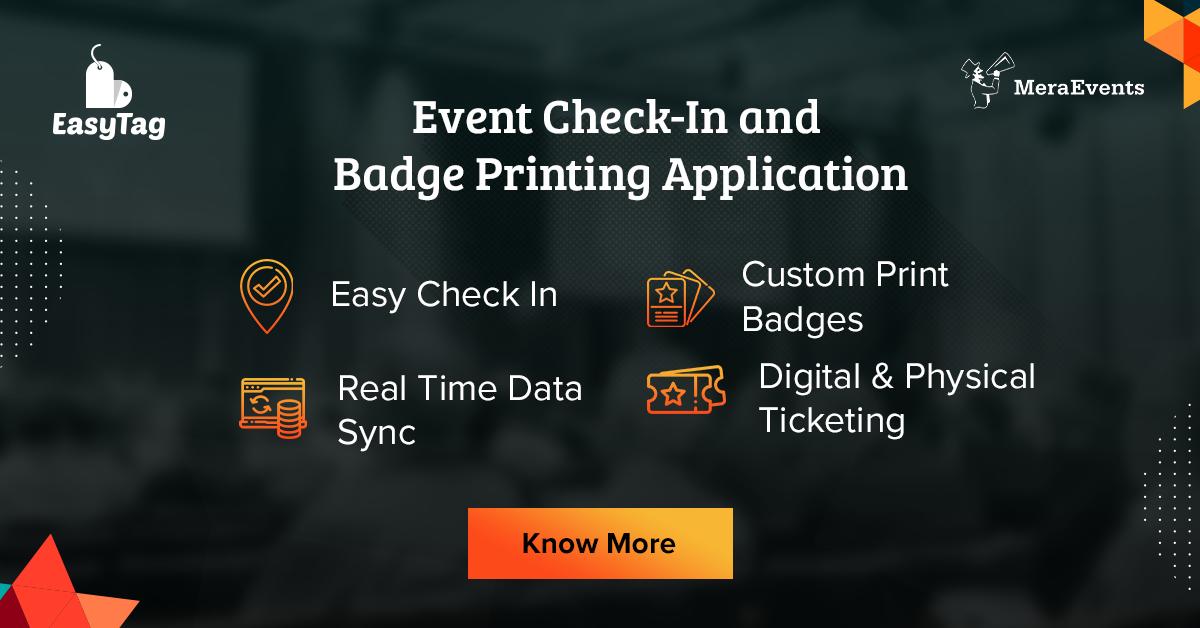 EasyTag_In's tweet image. Are You an Event Organiser? and Looking for Complete Services like #EventCheck-in, Custom Print Badges, Real-Time #DataSync, Digital &amp;amp; Physical Ticketing? #EasyTag is a Solution for All of them. Know More: bit.ly/2ZG1y5t
#Badgeprinting #Digitalticketing #Eventsolutions
