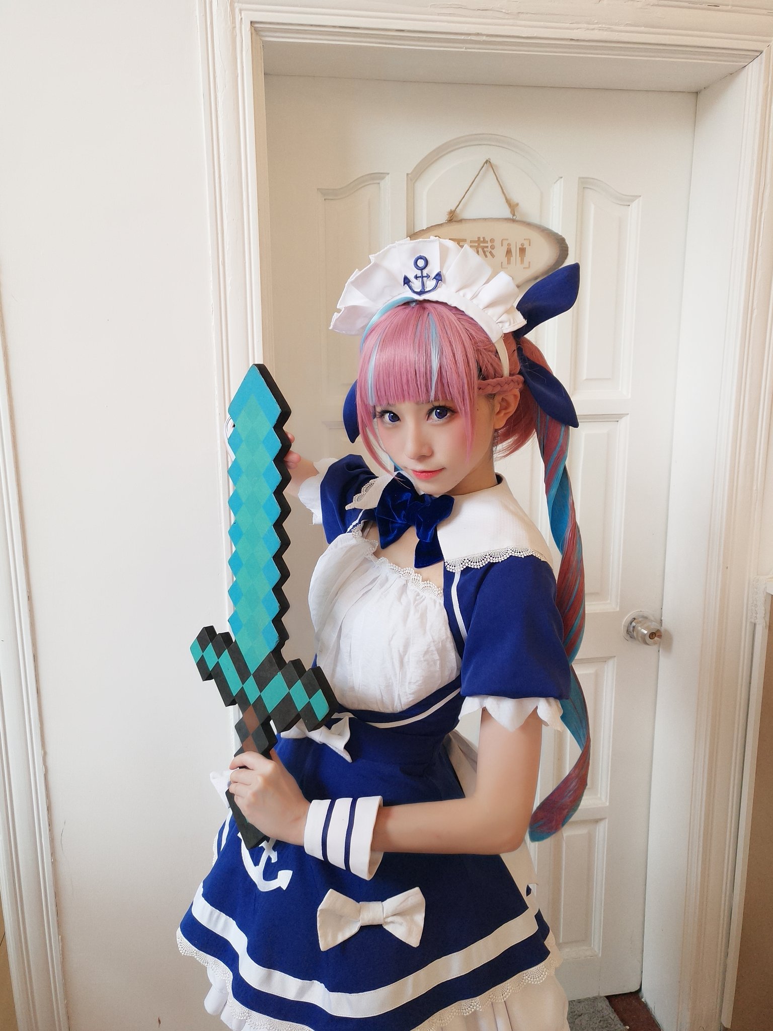 Amazon.co.jp: バーチャル YouTuber Vtuber 湊あくあ セーラー服