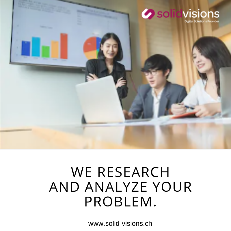 We research and analyze your problem. 
We confer with you and provide you the best solution, 
FAST.
Book your Free Consultation now
solid-visions.ch
.
.
.
#solidvisions #php #customizewebapp #outsourcing #projectmanagement#digitalsolutions #webmarketing #wordpress #crm