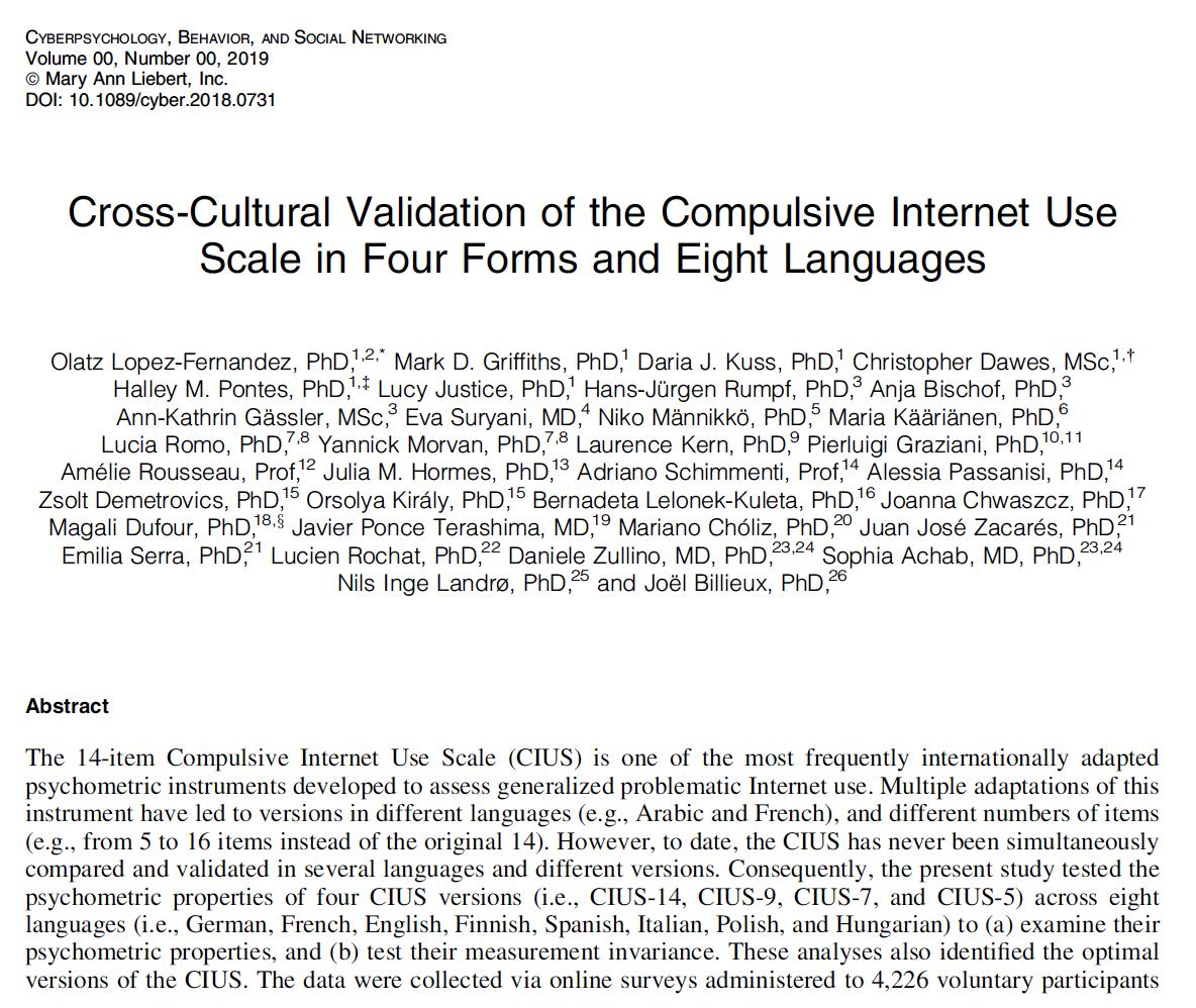 Mark Griffiths (@drmarkgriffiths) on Twitter photo Just published. Our latest paper on compulsive internet use has just been published. Email me for a copy: mark.griffiths@ntu.ac.uk <a href="/NTUNews/">NTU Press Office</a> <a href="/PsychologyNTU/">NTU Psychology</a> <a href="/BPSCyberPsych/">BPS Cyberpsychology</a> <a href="/NTUSocSciences/">NTU School of Social Sciences</a> Just published. Our latest paper on compulsive internet use has just been published. Email me for a copy: mark.griffiths@ntu.ac.uk <a href="/NTUNews/">NTU Press Office</a> <a href="/PsychologyNTU/">NTU Psychology</a> <a href="/BPSCyberPsych/">BPS Cyberpsychology</a> <a href="/NTUSocSciences/">NTU School of Social Sciences</a>
