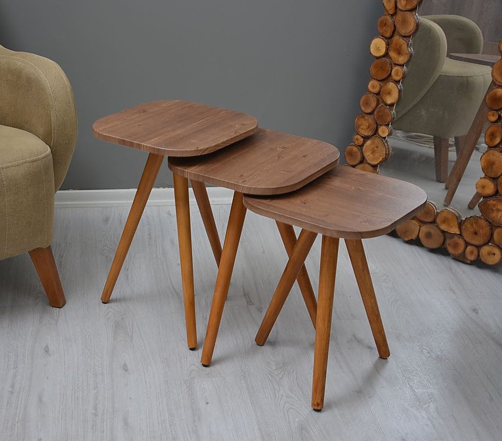 Ellnaz 3'lü zigon sehpa salonunuzun en şık ve pratik parçası olacak! >> bit.ly/2MI0ZGS #dekorazoncom #evinizinkalbi #zigonsehpa #onlinealışveriş