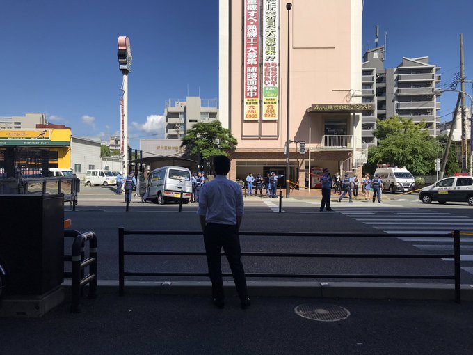 福岡市博多区の国道3号線で事故が起きた現場の画像