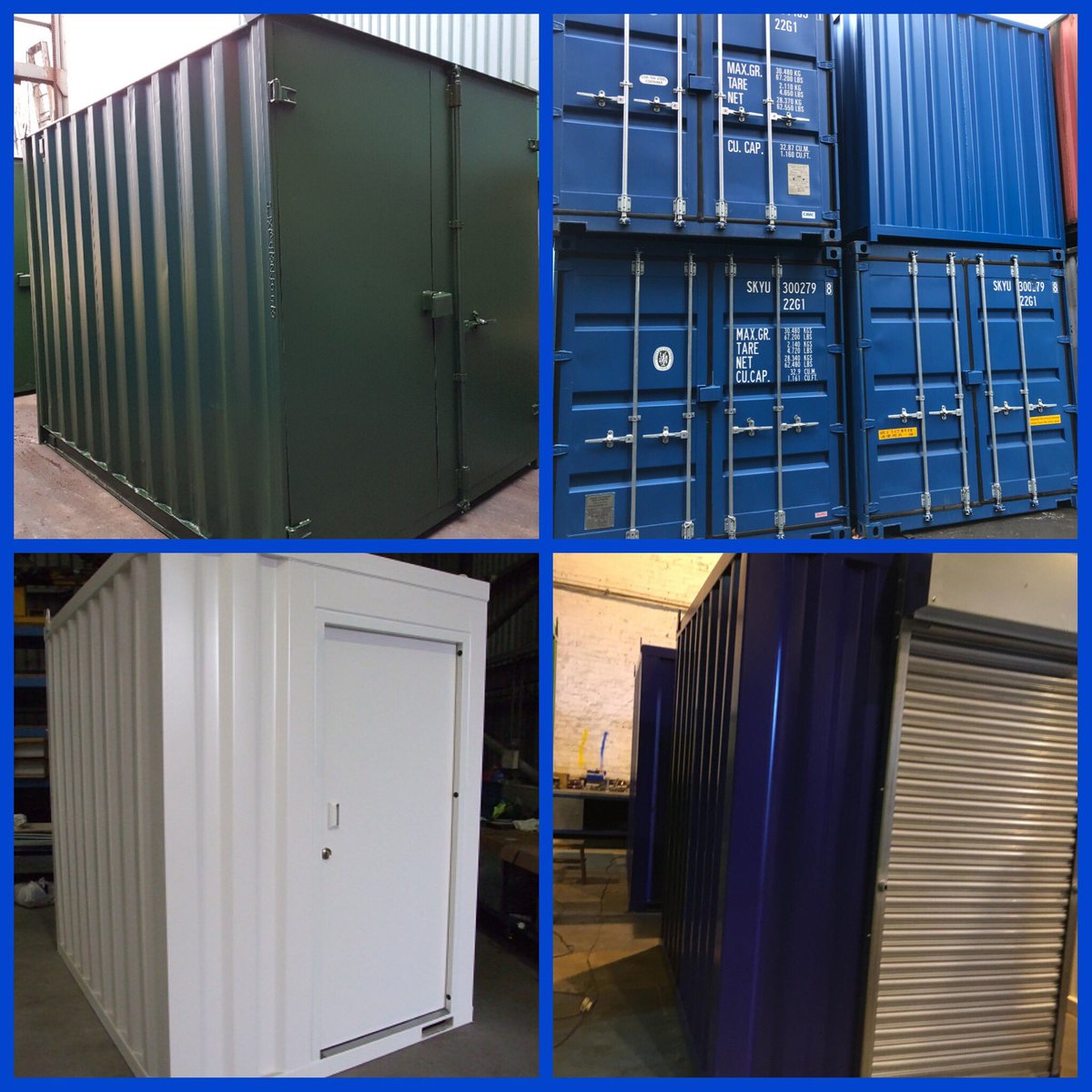 Small is beautiful
Today let’s focus on small containers
10ft standard storage units New or Used
Gatehouses suitable for adding a turnstile to
These come with 2 doors or 2 Roller Shutters or one of each if you prefer 
Mandy@tailormadecontainers.co.uk
Or phone 07971100180