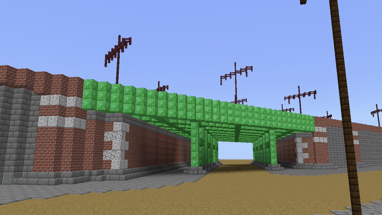 黒樫市 Minecraft現代都市開発 ガード下 Minecraft Minecraft マイクラ マイクラpe