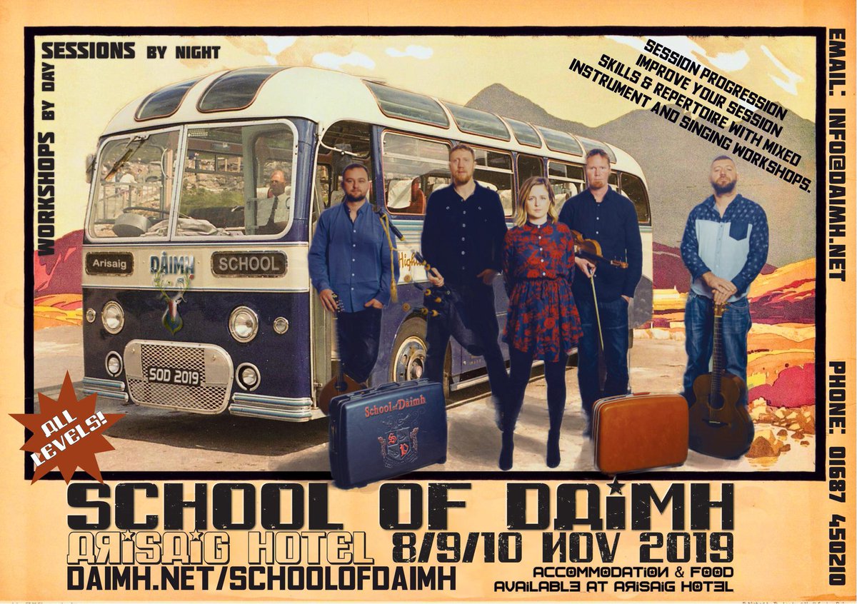 SCHOOL OF DAIMH 🎻🎸🥁 We know it's the height of summer &amp; nobody wants to think about the deepest, darkest depths of winter, but School of <a href="/DaimhMusic/">Daimh</a> will definitely brighten up your November!! 

daimh.net/schoolofdaimh/