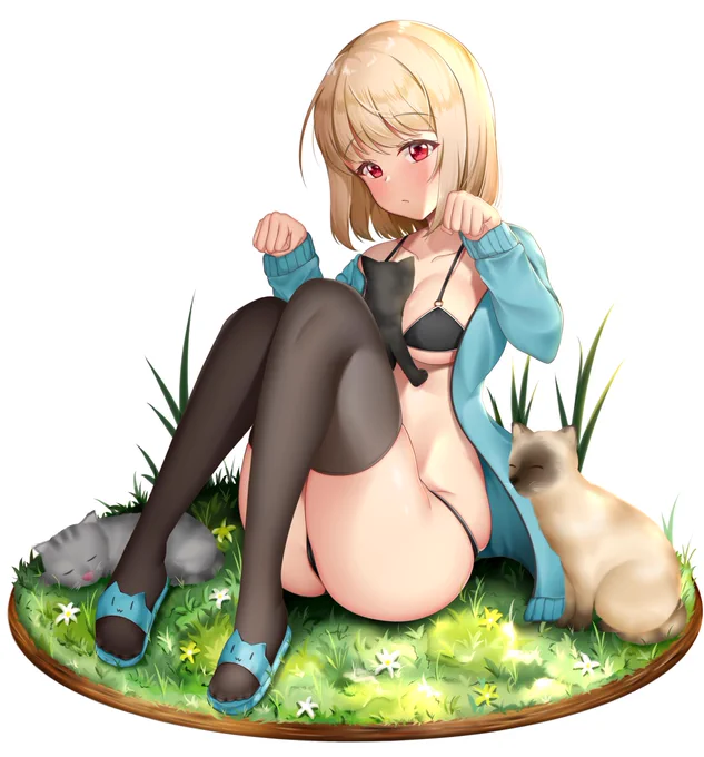 猫と少女 
