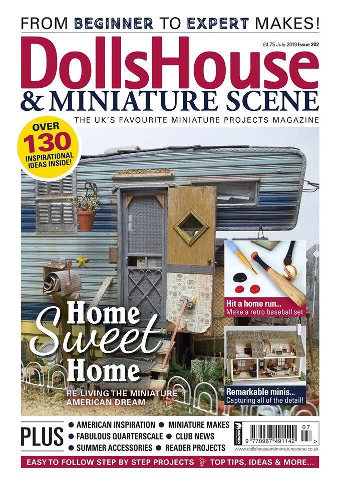 Good morning everyone! 😊 The July issue of @DHMSmagazine is now available to buy in WH Smith! There are some incredible miniaturists featured, and I am still completely blown away that some of my work has been featured alongside them.

#DHMS #miniaturist #miniart