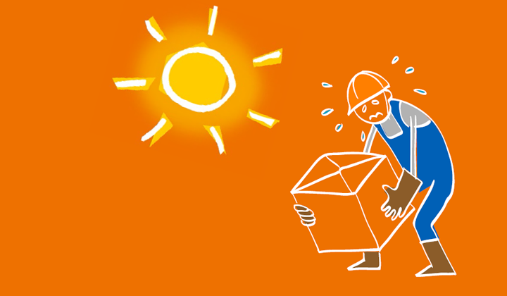 Travail_Gouv's tweet photo. [#Canicule] Une vague de chaleur intense et précoce s'installe sur la France cette semaine. Employeurs : comment protéger la santé de vos salariés en période de forte chaleur 
@meteofrance 
https://t.co/FbHLTDb0S4 https://t.co/g6kEcv0Mtm