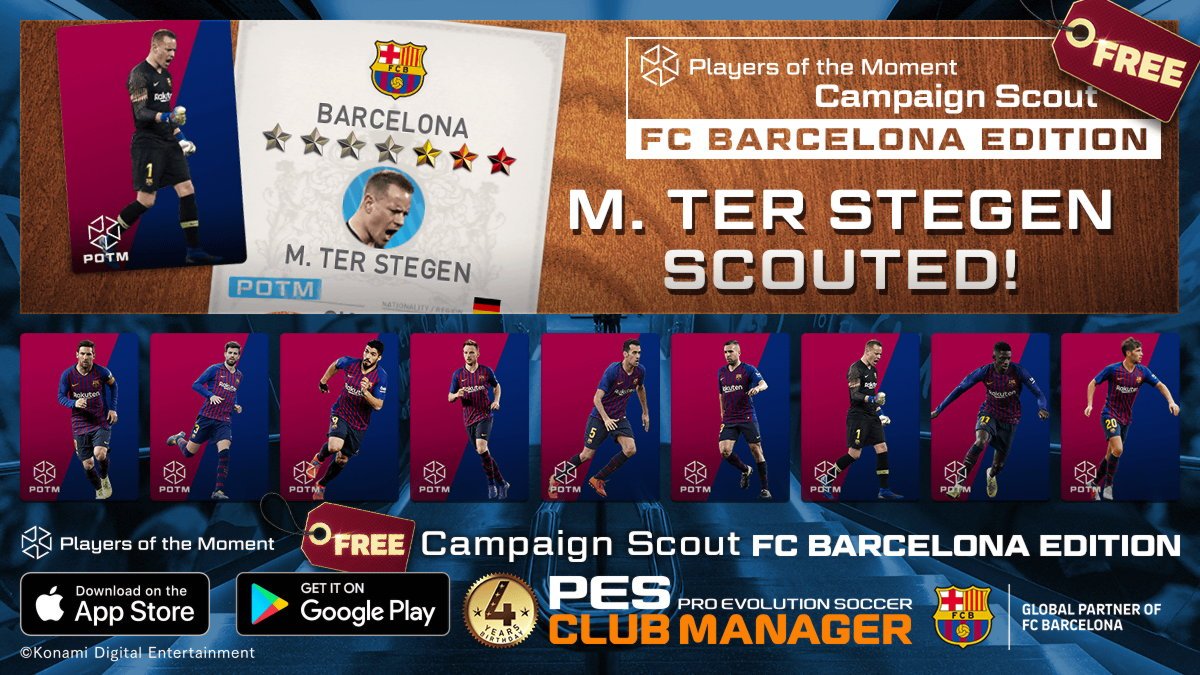 K_ventures's tweet photo. Found " #TerStegen " from the free scout in #PESCM! #FCBarcelona
https://t.co/tvlCO0uoAb https://t.co/IeKjwE82hH