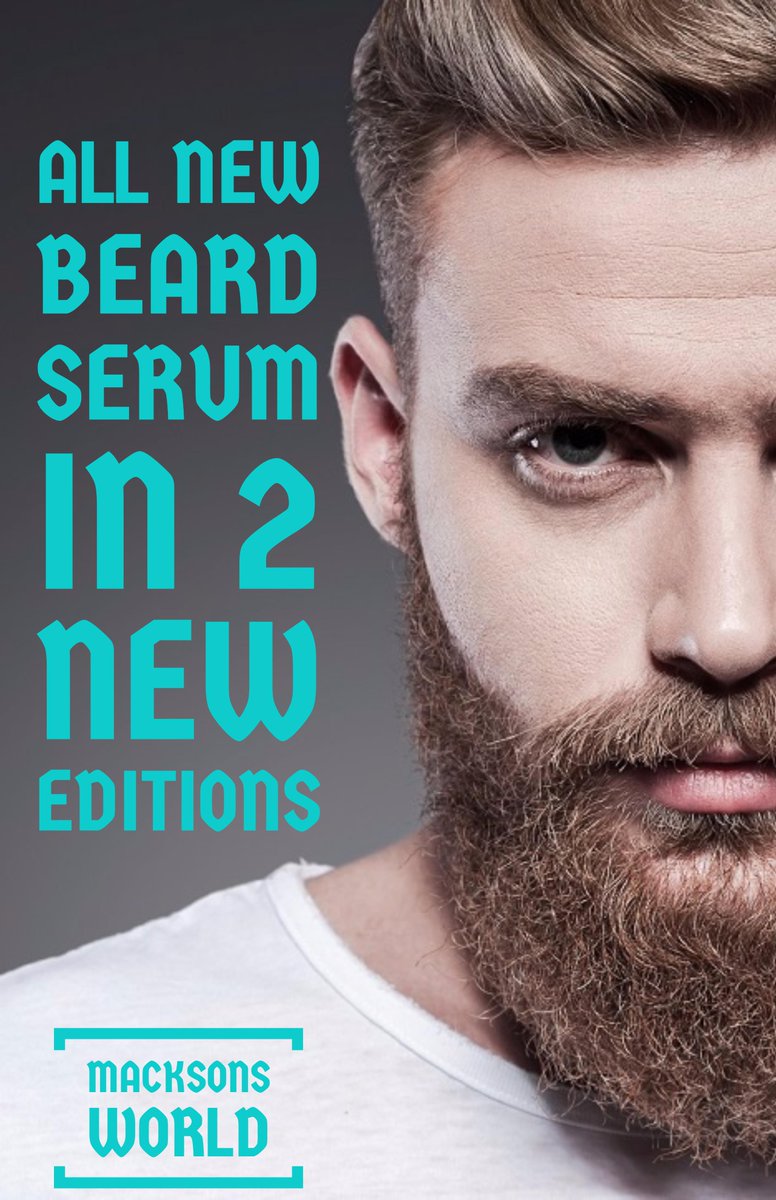MacksonsWorld's tweet photo. EXCLUSIVELY IN 2 NEW EDITIONS FOR EVERY MEN.
#beardserum #everymen #neweditions #macksonsworld https://t.co/w17ZyAYsCJ