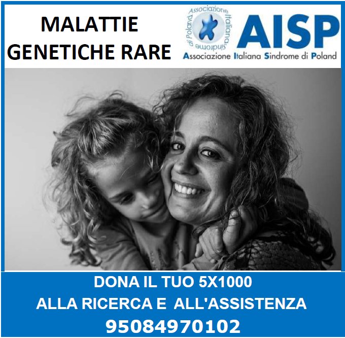 #AISP5X1000 #MALATTIERARE
5x1000.sindromedipoland.org