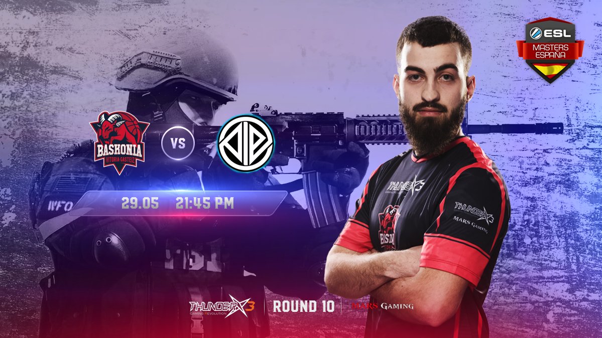 BKNDAesports's tweet photo. 🔥 GAMEDAY 🔥
🏆  #ESLMastersCS J10
🆚  @AIEGamingClub
⏰  21.45h
💻  https://t.co/23KwpCJbDZ
📺  Dial 29 en @movistarplus 
#GoBKN https://t.co/JSlKbxnMuz