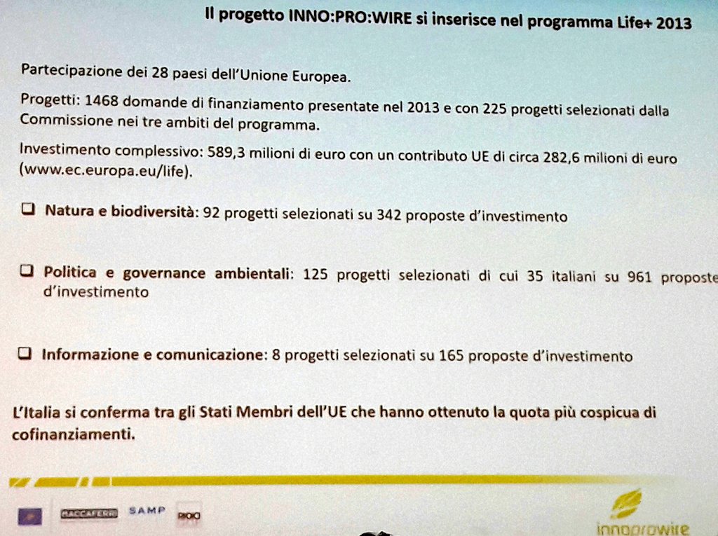 RadiciGroup's tweet photo. Francesco Ferraiolo @MaccaferriWorld e @SAMPspa presenta Case History del Progetto #InnoProWire @LIFE_Programme https://t.co/lY1ZzY6gZ8
