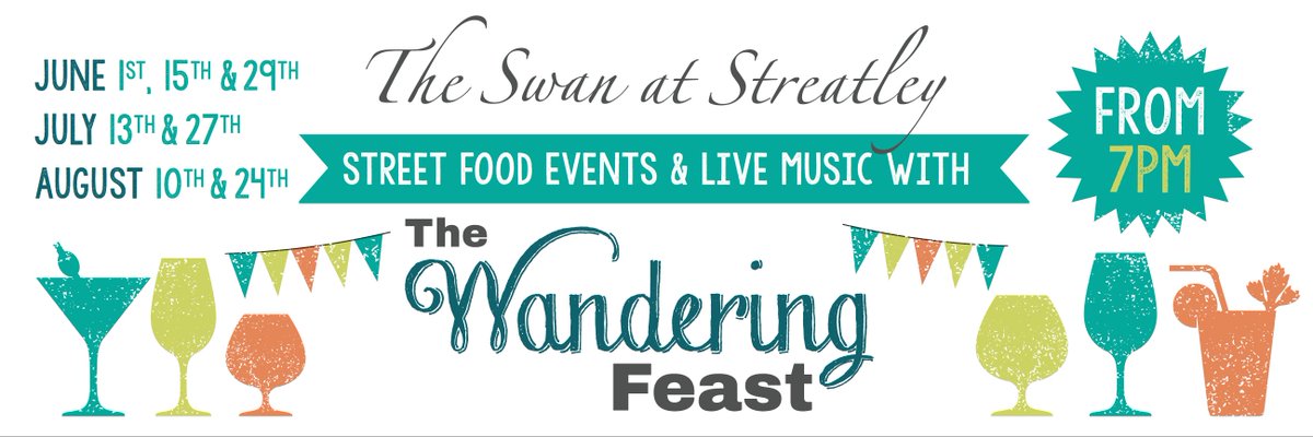 SwanStreatley's tweet photo. The line-up for June 1 #StreetFood event: @wanderingfeast @wanderingkitch @The_ChilliDogs @hackthestack15 &amp; live music from @RyanHolloway75 https://t.co/zhvNHZvSSI