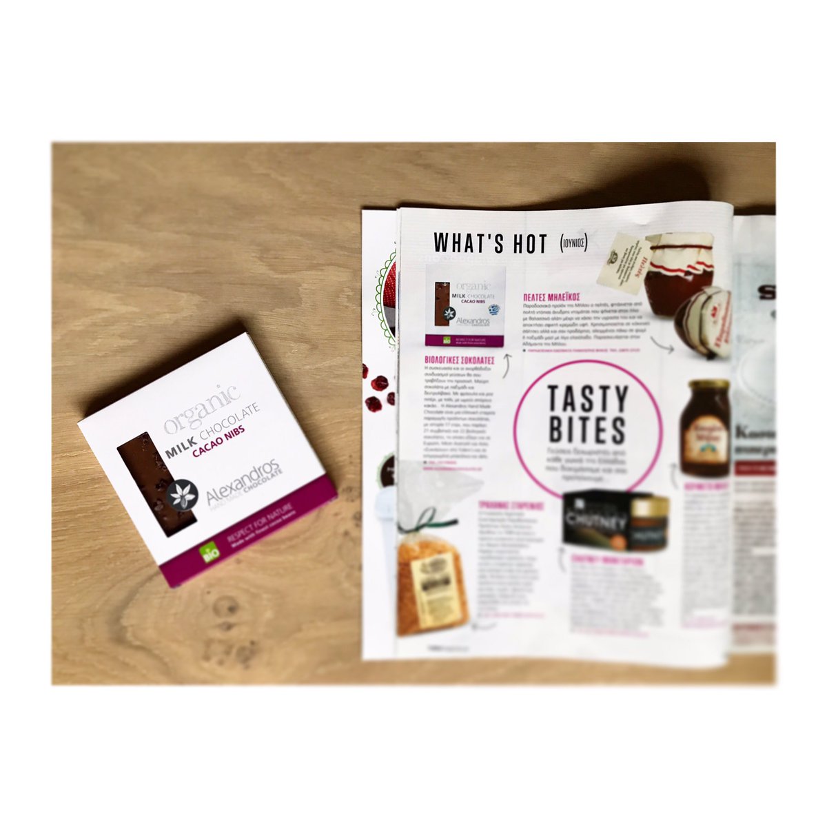 Alexandros_Choc's tweet photo. #AlexandrosHandmadeChocolate @ #olivemagazinegr #protothema #june #whatshot #tastybites #σοκολατα #chocolate #greece #organic #milkcacaonibs https://t.co/1nEFFGa9ar