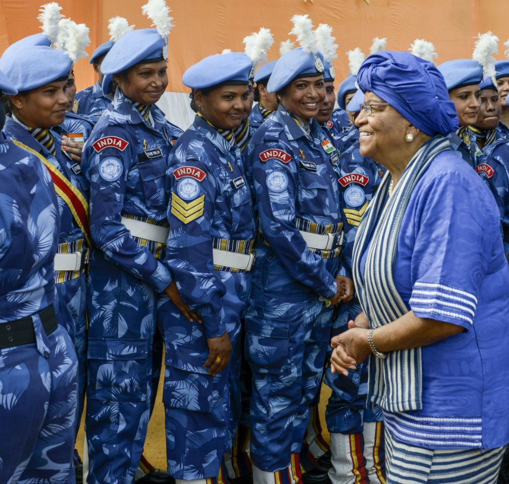 UNinIndia's tweet image. Role of women is pivotal in peacekeeping. Meet the first all-female Indian police unit in the history of @UNPeacekeeping #mondaymotivation 👇