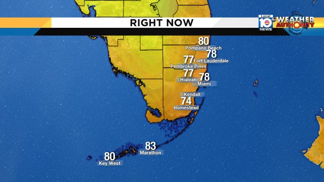 After record high temp 98° in #MIA yesterday, you can expect hot & dry conditions today #FLwx #HappyMemorialDay https://t.co/oCxA3RPvwo