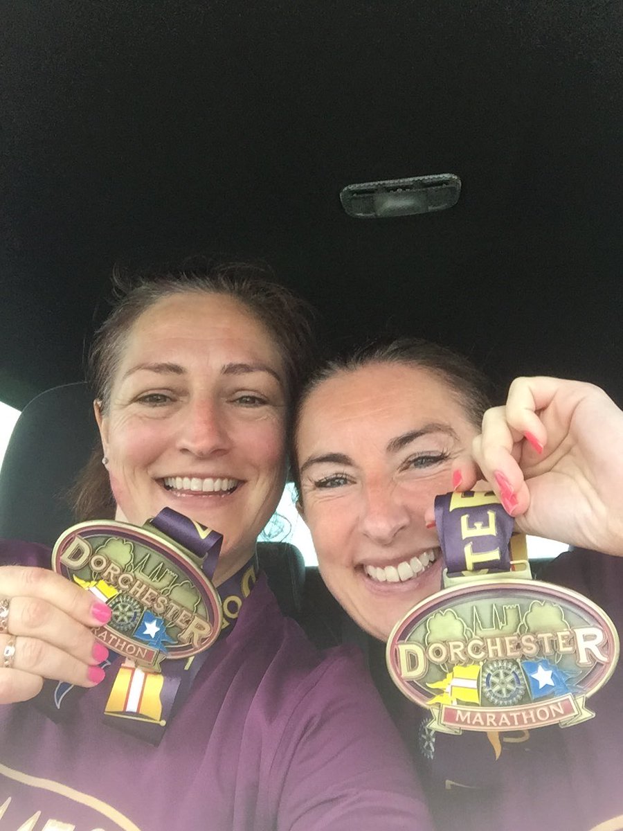 Fabulous day at Dorchester Marathon! Thanks @GHMarathon 😘