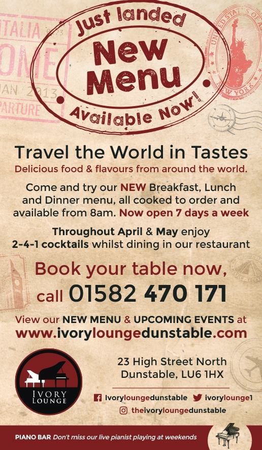 IvoryDunstable's tweet photo. In April we launched our new menu - 'Tastes from around the world'. Thanks for all your great feedback - much appreciated! #clubivory https://t.co/Zi3akmw201