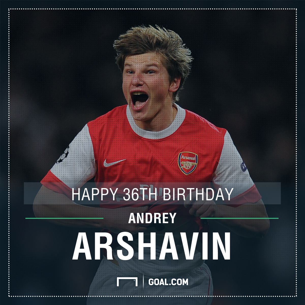 Remessageed Goal UK ( Happy birthday Andrey Arshavin!   