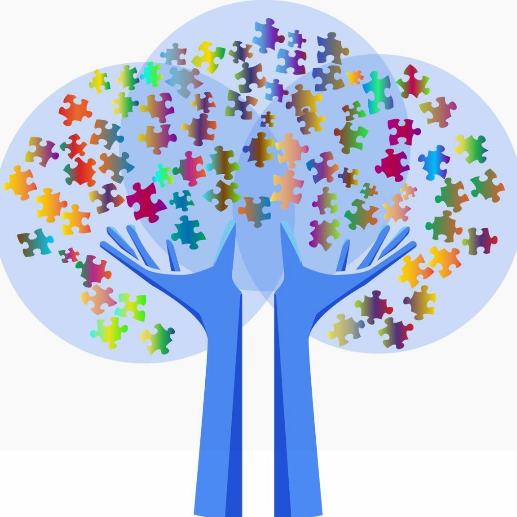 Дерево дружбы шаблон. Символ аутизма. Дерево мультяшное дружбы. Символ аутизма дерево. Дерево дружбы мультик