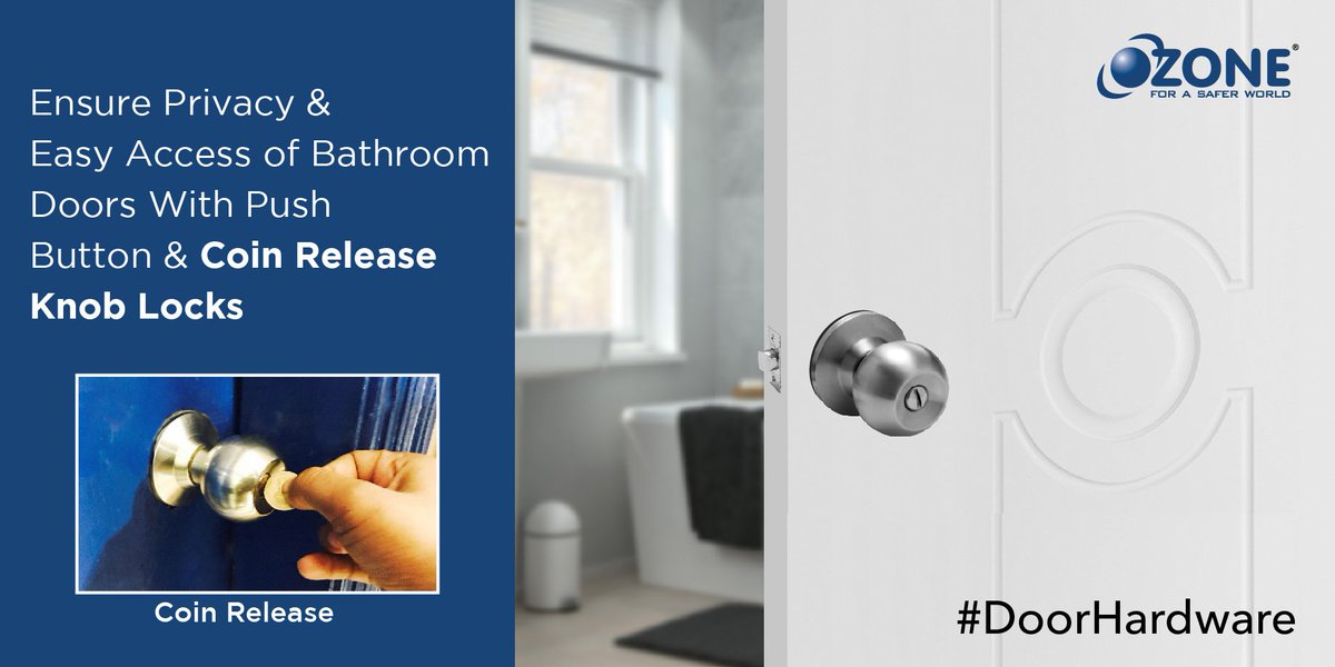 OzoneIndia_'s tweet photo. Presenting Cylindrical #KnobLock for Bathroom #Doors with Coin release. Explore Ozone Security Solutions at https://t.co/ayxzqTNzh2
#Home https://t.co/KhQOMeyN54