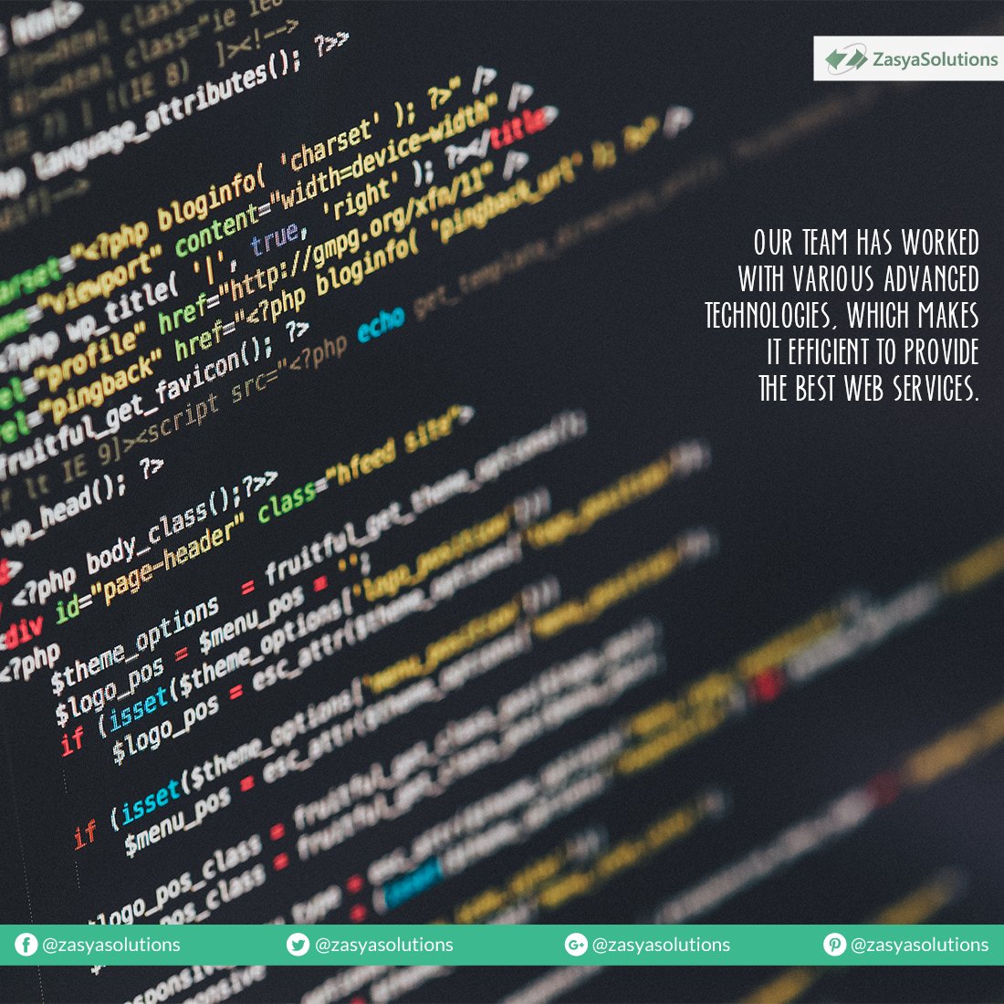 zasyasolutions's tweet image. #WebServices allow different apps from different sources to communicate with each other #CustomCoding.
Visit us at bit.ly/2pghOLP