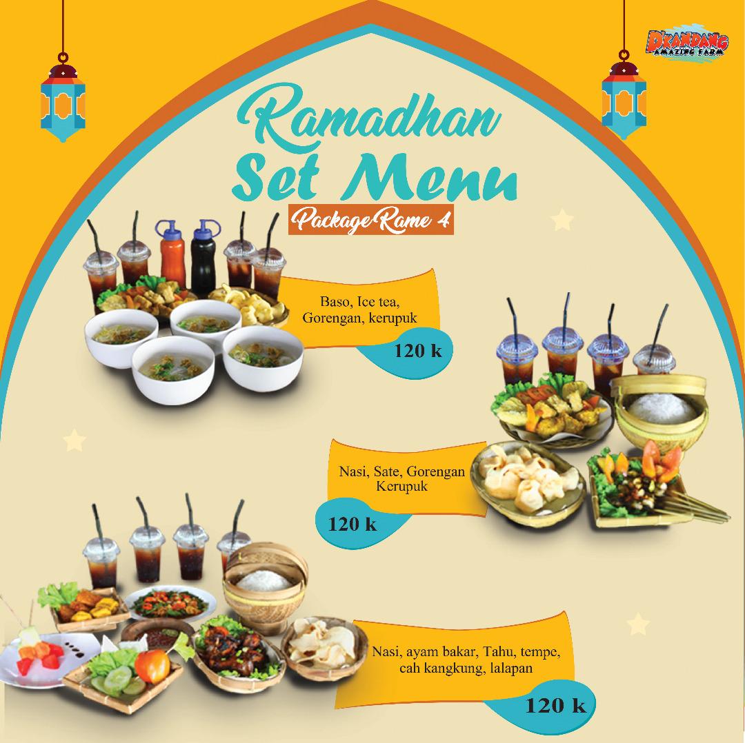 Bingung menentukan menu berbuka mu? Paket Rame 4 ini bisa jadi alternatif. Cek langsung di D'Kandang Farm ya :-)