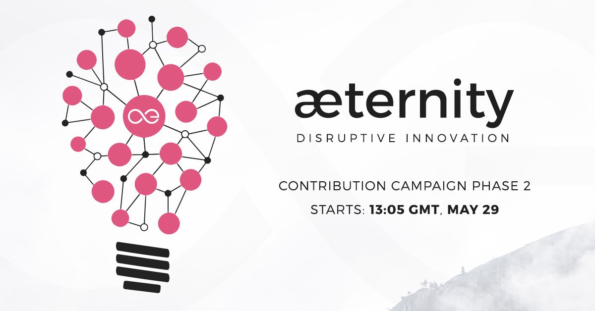 8 hours until start of Phase 2! The #aetrnty team is buzzing! Use wallet.aeternity.com to contribute! Begins at 13:05 GMT