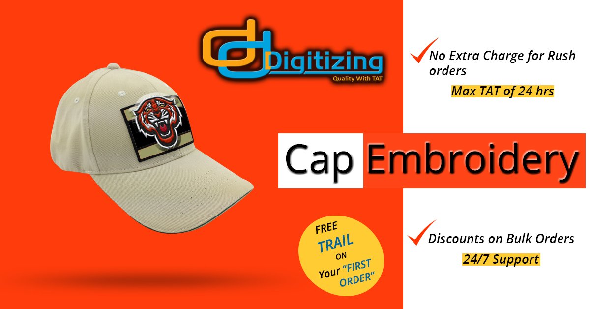 dddigitizing5's tweet image. We digitize and vector any image into any format you required. #embroidery #digitizing #vector #artwork #cap #embroidery