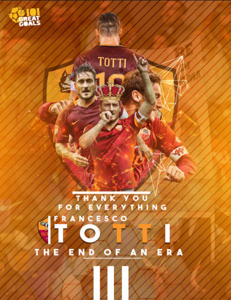 Bolanet's tweet photo. https://t.co/AE1O8IaPQl - Totti 25 Musim, 47098 Menit, 250 Gol, 1 Klub https://t.co/NfXRes5IUU